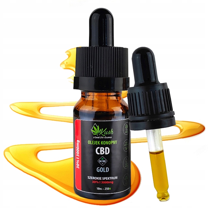 

Olejek Konopny Kush Cbd Gold 30% 3000 mg Badania