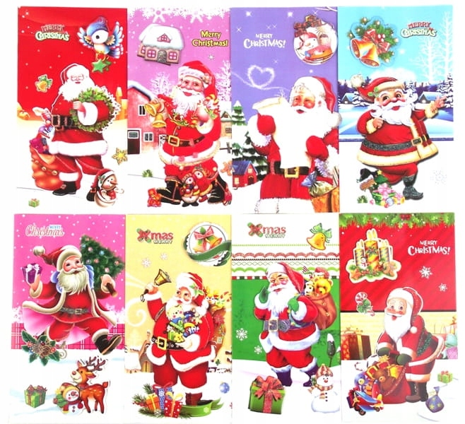 KARTKA ŚWIĄTECZNA PREZENT KOPERTA BOŻE NARODZENIE