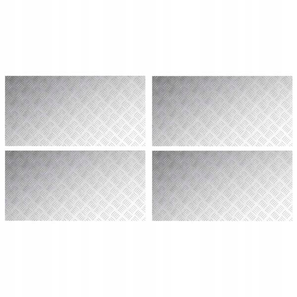 Checkerová doska 100 x 50 cm hliník 4 ks
