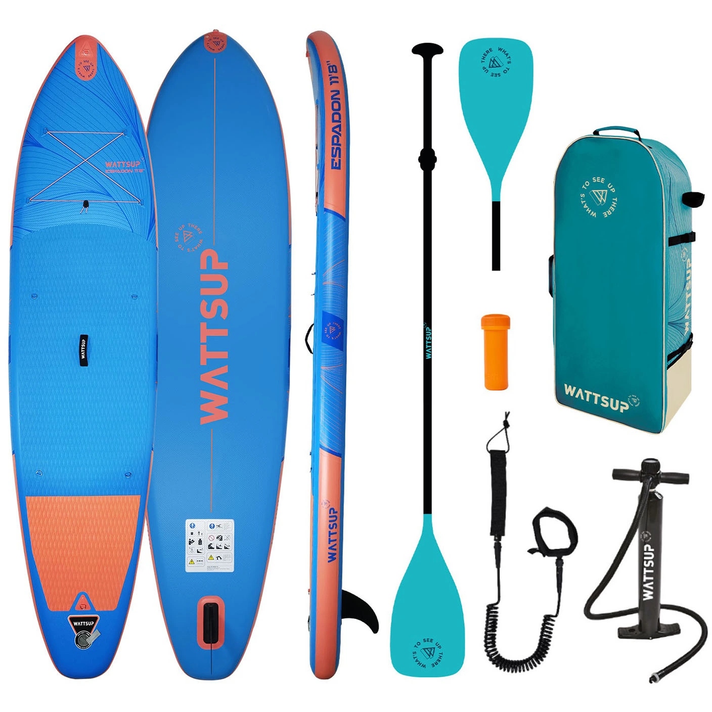 Deska Sup pompowana z wiosłem Wattsup paddle board Espadon 11'8 355 cm