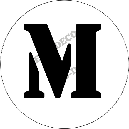 STE170 Stempel literka M