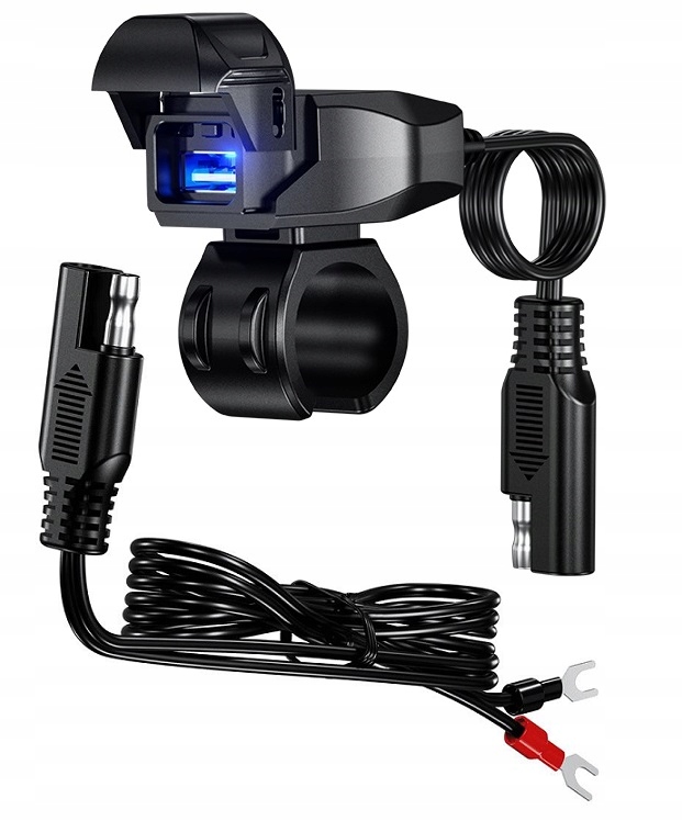 Motocyklowe Gniazdo Usb Wodoodporne Hermetyczne Ładowarka Quick Charge 3.0