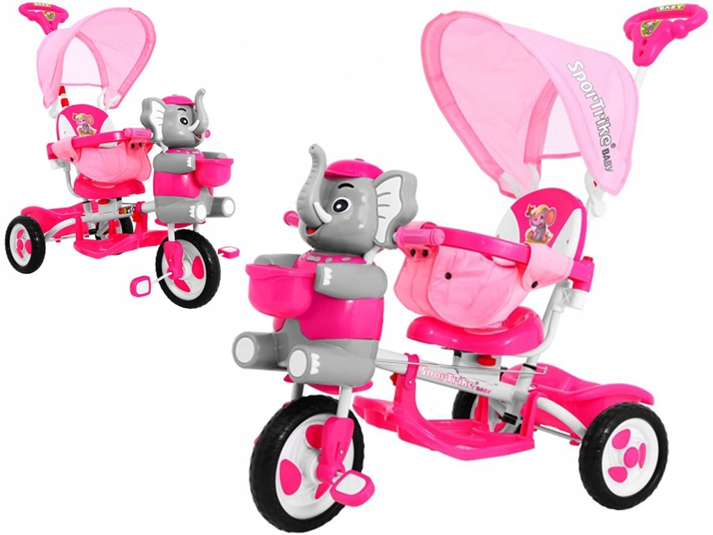 Rowerek Trójkołowy z piankowymi kołami Rower Dla Dziewczynki różowy na rok