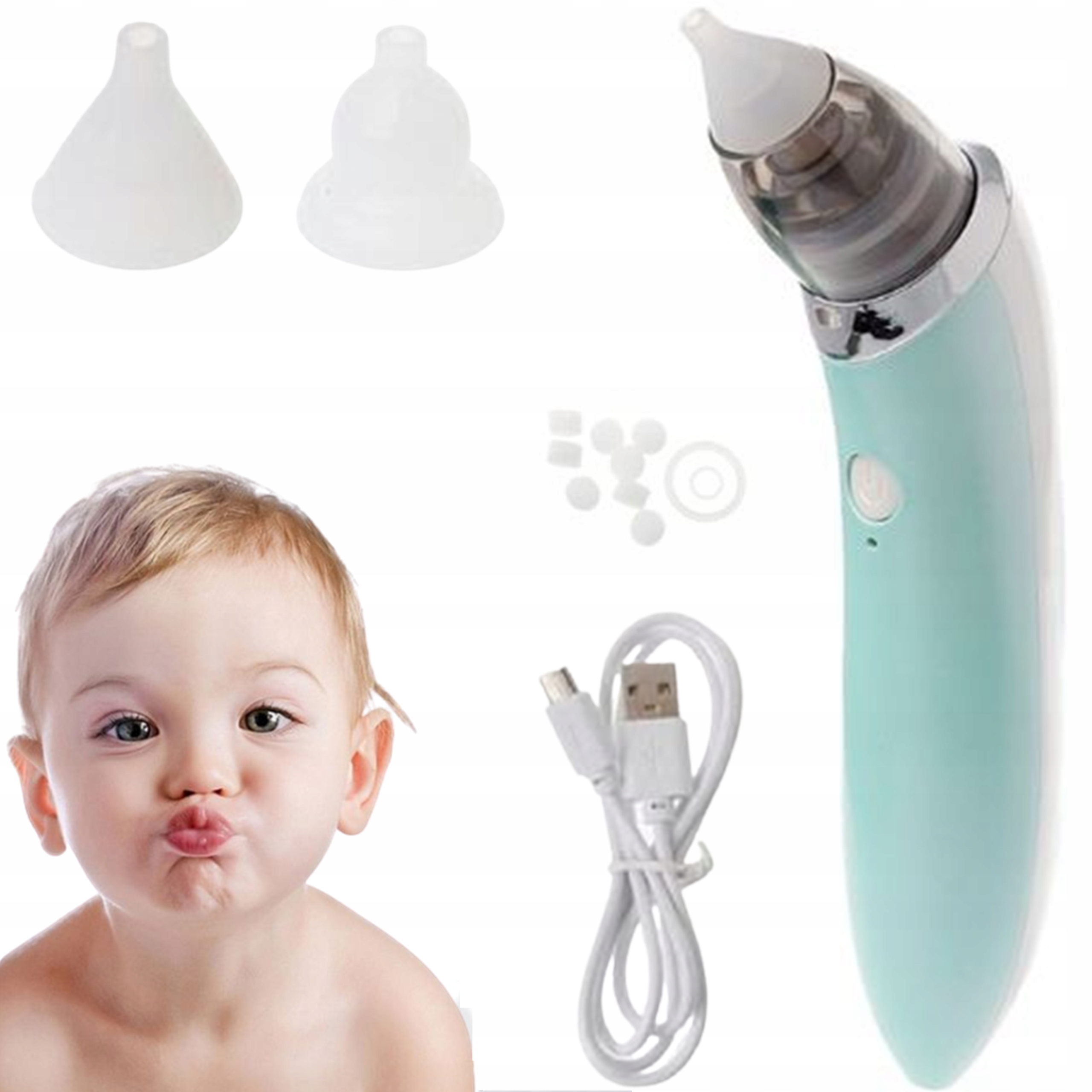 ASPIRATOR ODCIĄGACZ DO NOSA ELEKTRYCZNY NA KATAREK