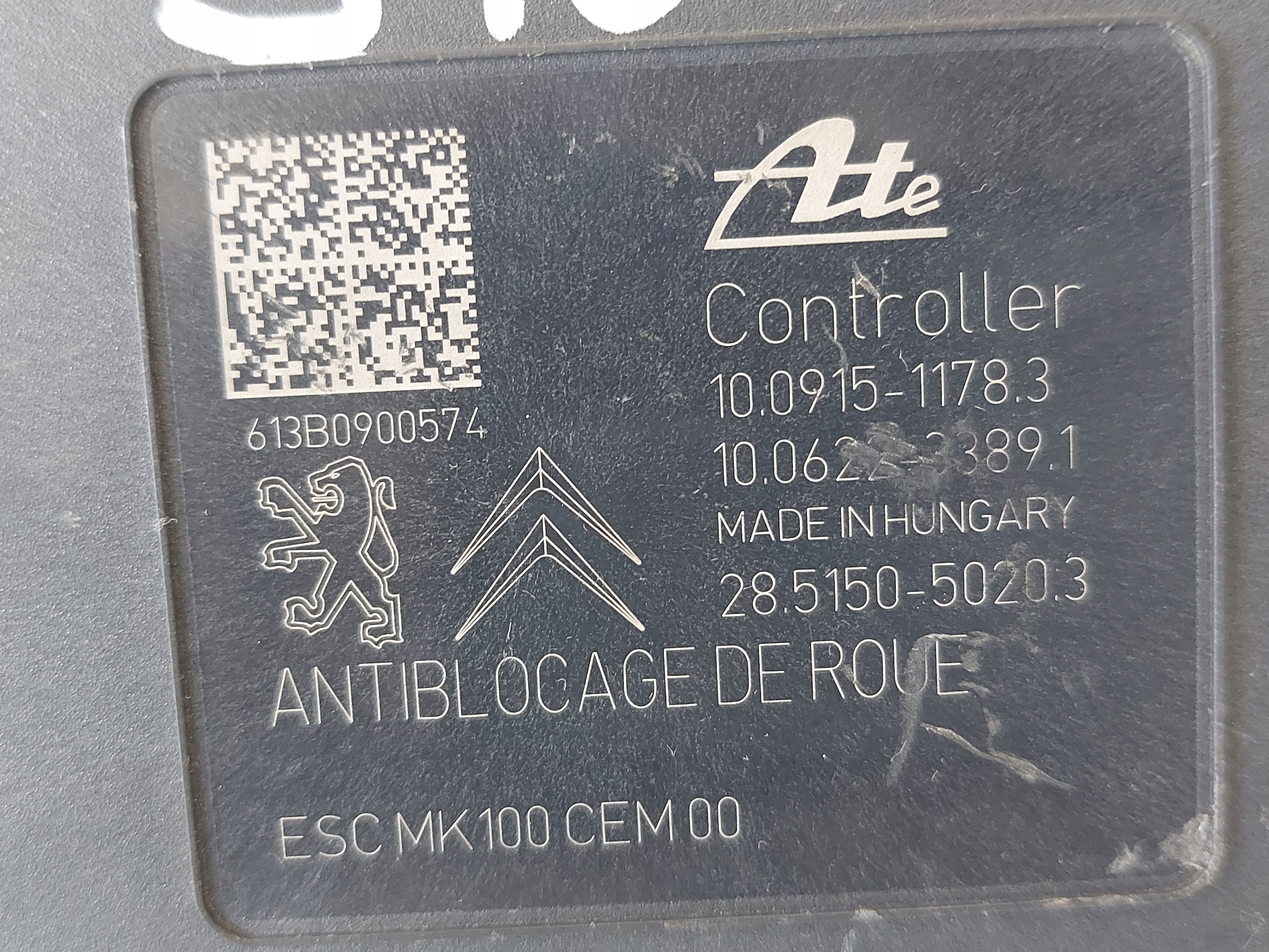 pump ABS CITROEN DS3 10091511783