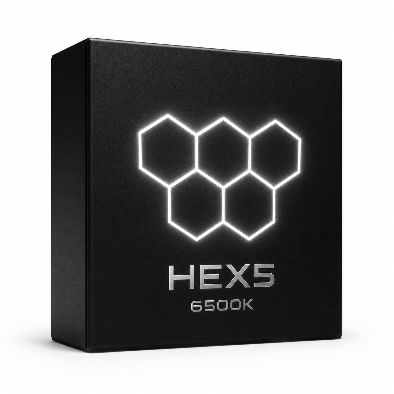 Černé Led osvětlení 229 x 158 cm pro dílnu a servis Hexagon 5 168W