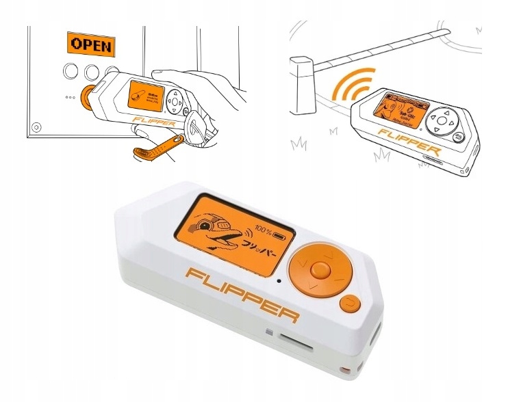 Flipper Zero Multitool Radiohacking klonowanie cyfrowych kluczy Rfid Ir Bt