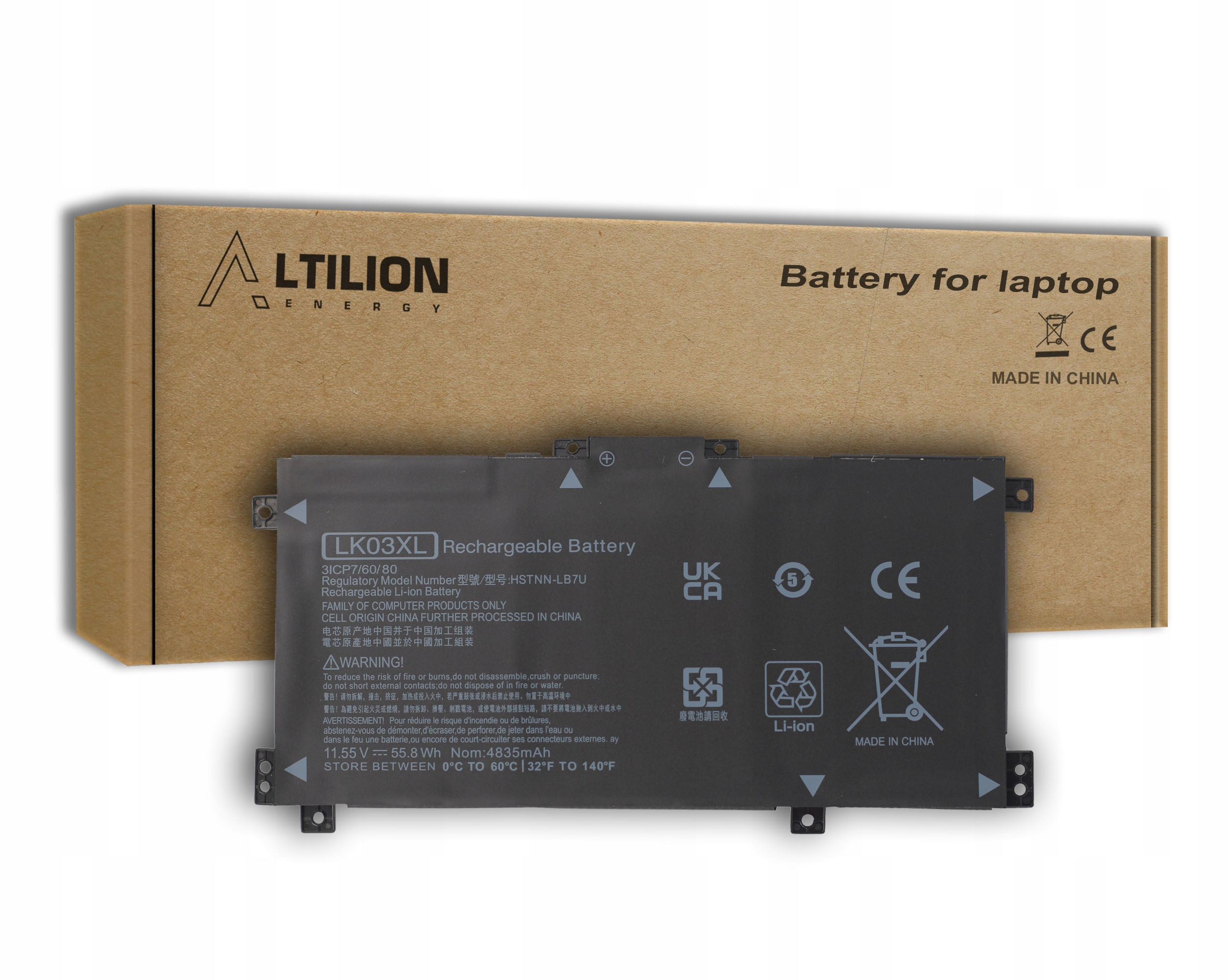 Baterie Altilion Energy LK03XL kompatibilní s Hp