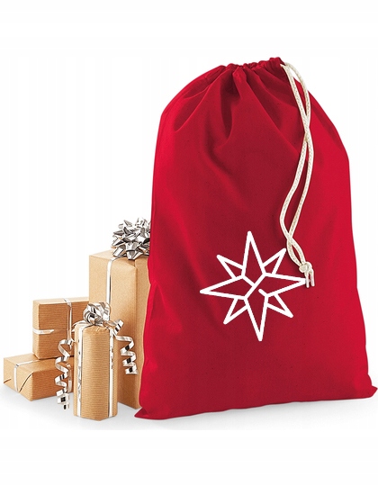 worek Mikołaja czerwony DUŻY XL 49x75 na prezenty