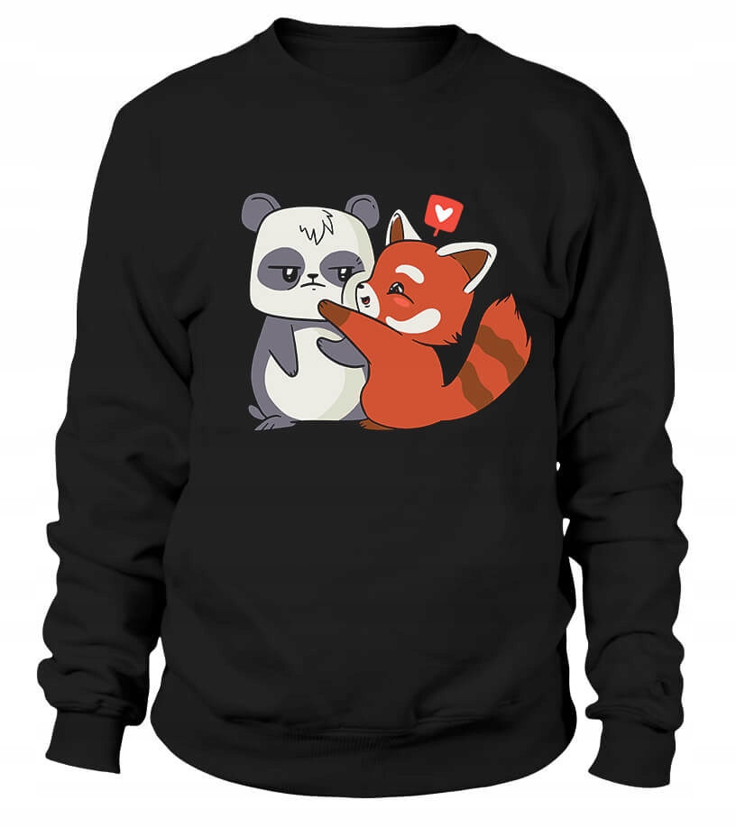 Dámská Mikina I Love Panda, velikost XL, černá