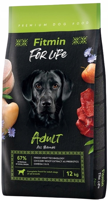 Fitmin Dog For Life Adult karma sucha Dla Psa dla psów dorosłych 12 kg