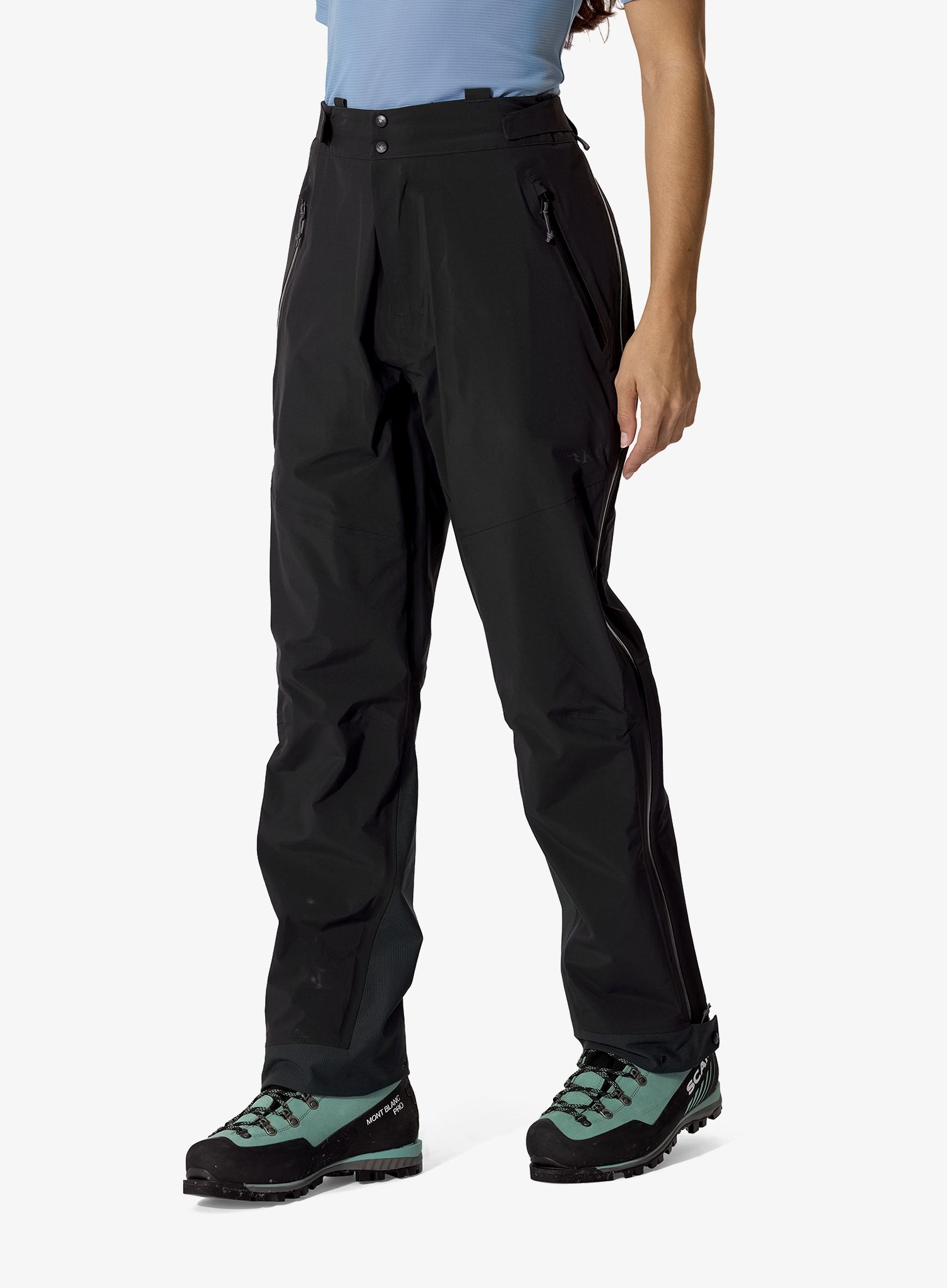 Spodnie z membraną damskie Rab Firewall Guide Pants black Xs