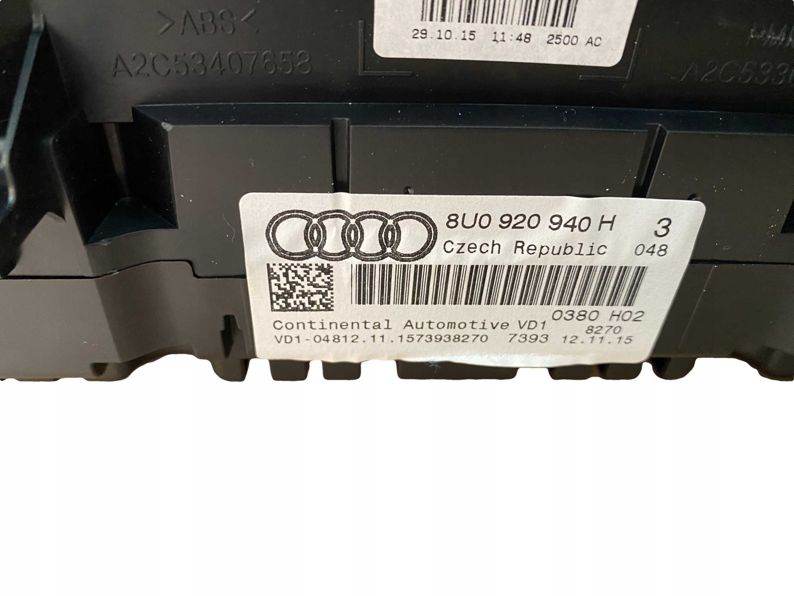 AUDI Q3 8U LIFT TDI dials dials 8U0920940H