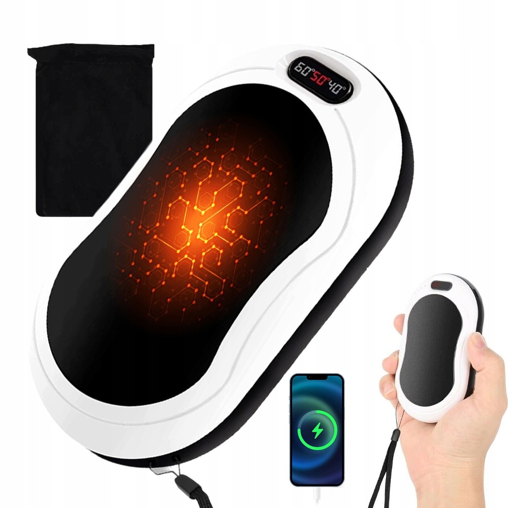 Heatbank Elektryczny Ogrzewacz Rąk Przenośny Powerbank 10000mAh