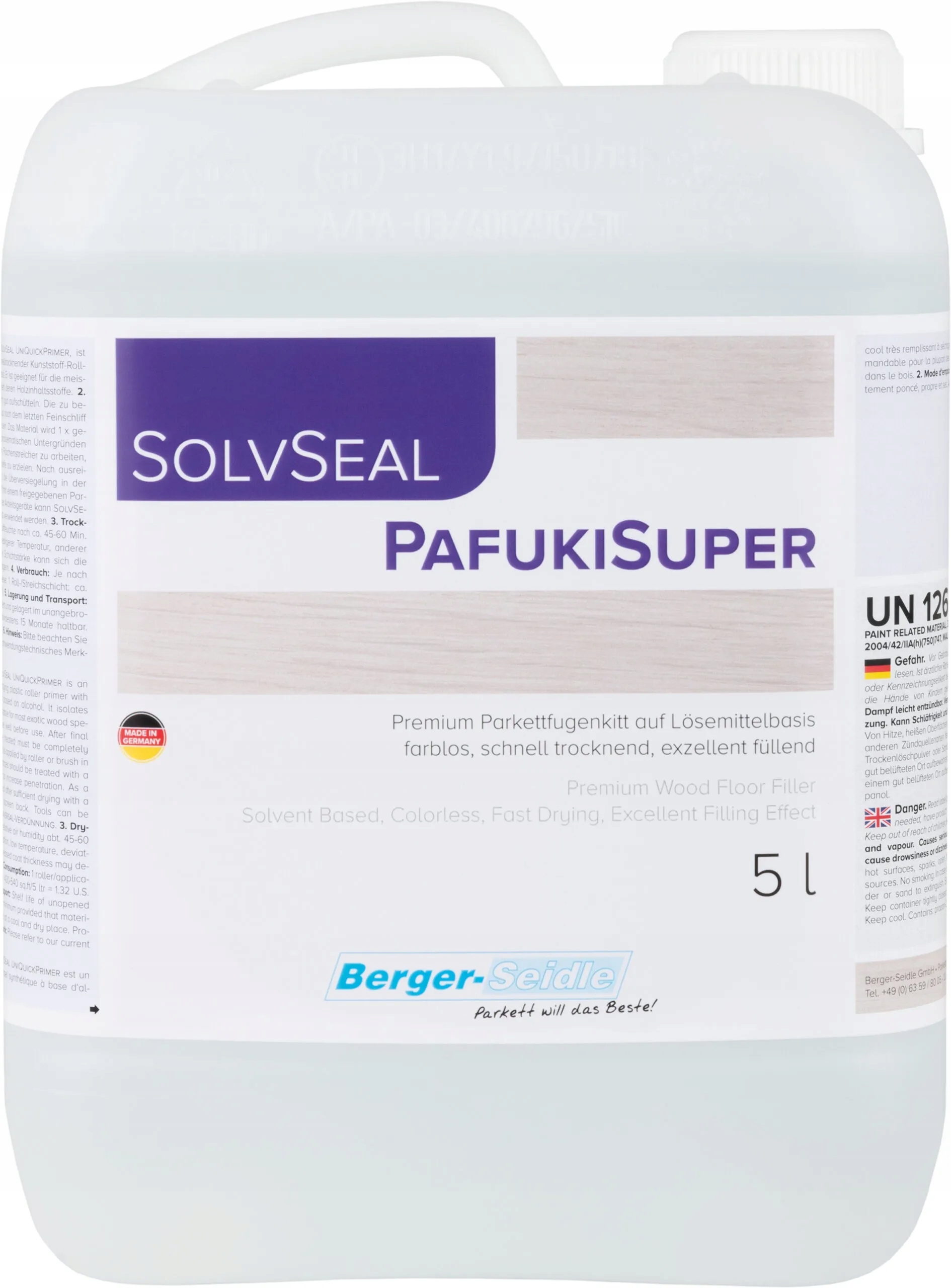 Berger-Seidle Pafuki 5L chemické plnivo pro spáry parket