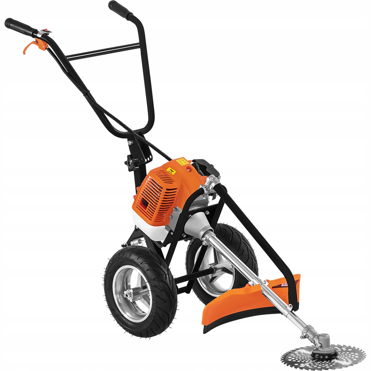 Benzínová Kosačka Na Kolesách Kosačka Vyžínač 5,2 Km Kotúč Žiletka Kefa