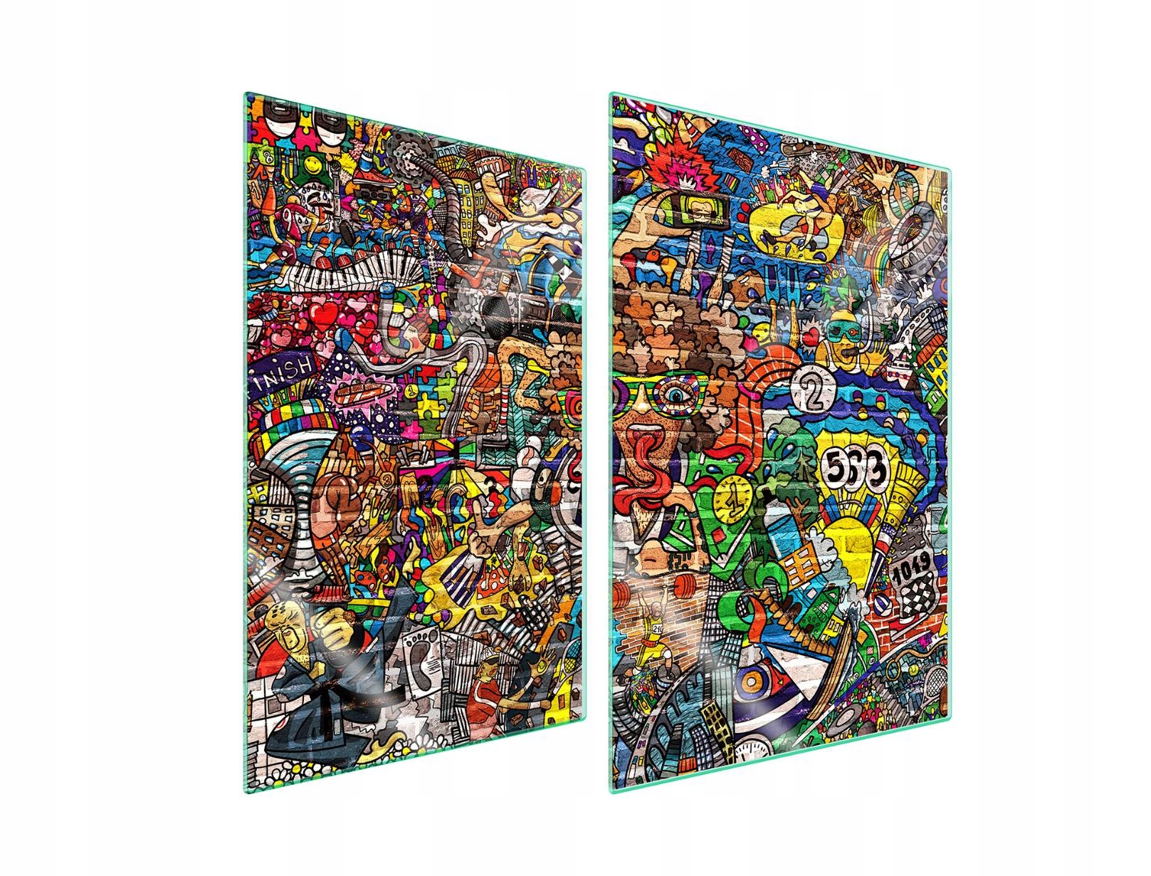 7v1 skleněná ochranná deska na sporák 2x35x52 Pop Art