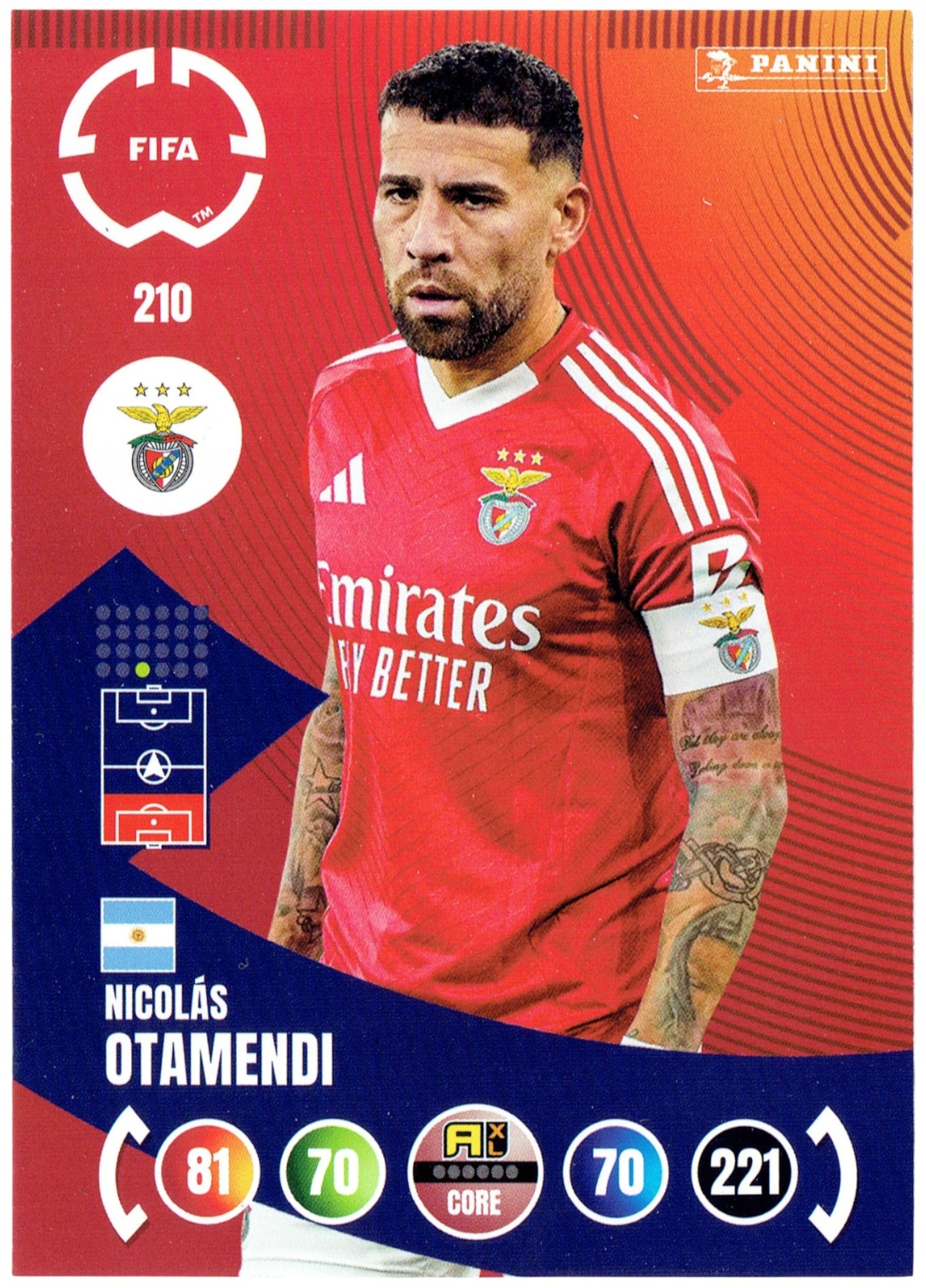 Fifa Club World Cup 2025 Core Team Mate 210 Nicolas Otamendi Benfica
