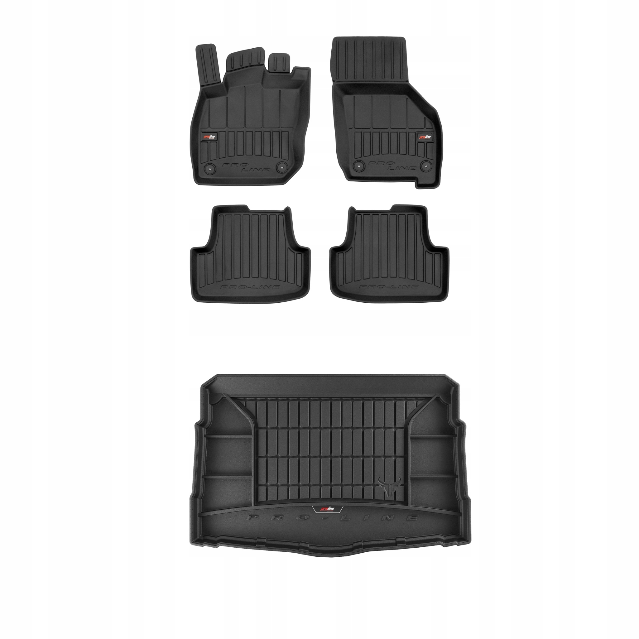 Frogum 3D Sada gumových koberců a rohože s logem pro Volkswagen Golf VIII 19-