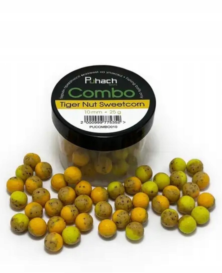 Kulki Balanced Puhach Baits Combo 10 MM Tiger Nut Sweetcorn