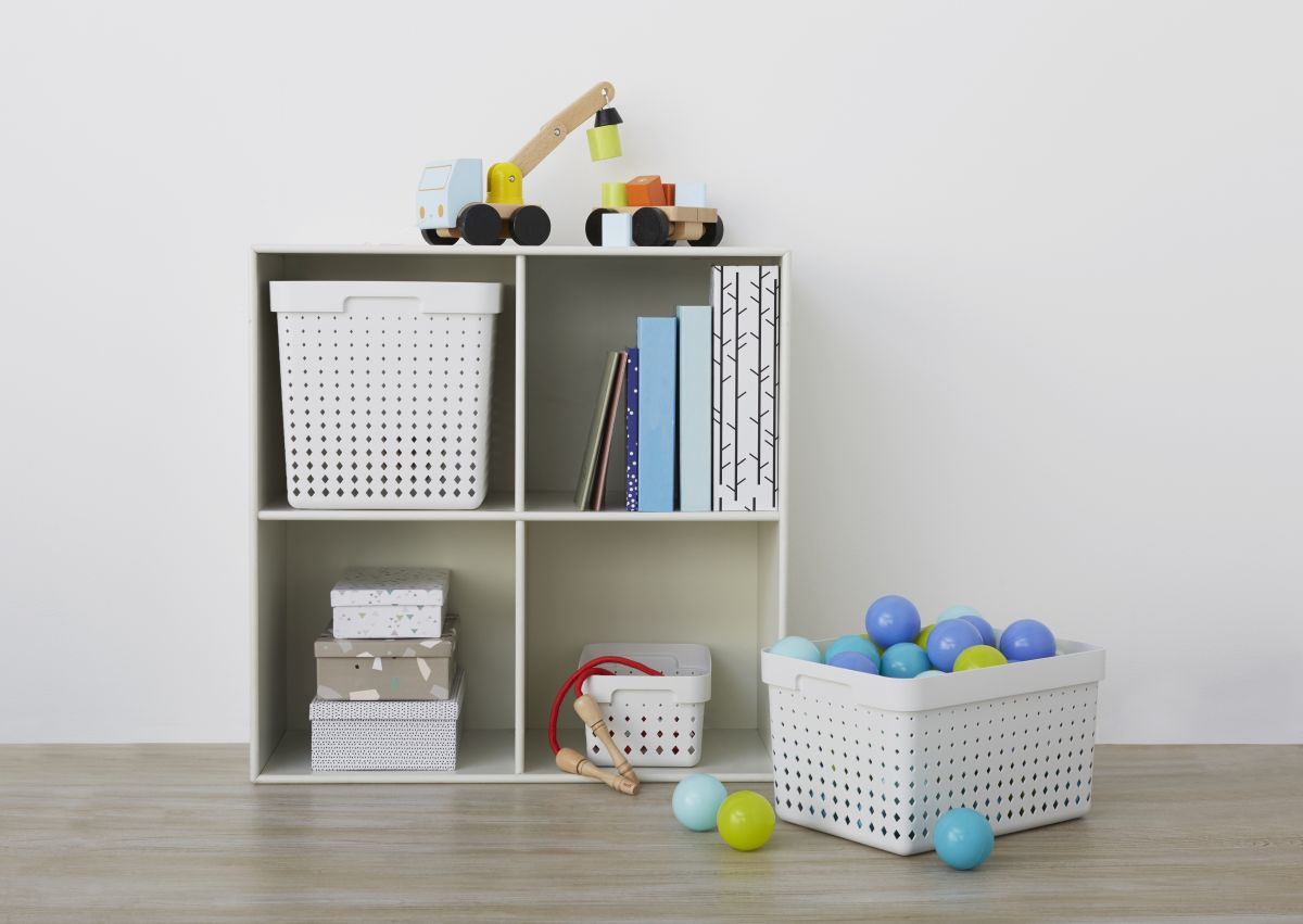 Koszyk WKŁAD na drobiazgi SEOUL 11L JAS SZARY 6024 Kod producenta 60240805