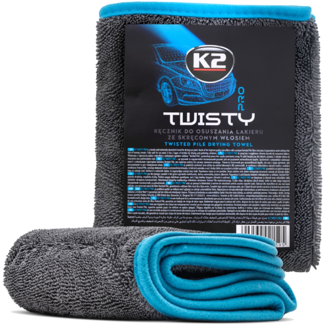 K2 Twisty Pro ręcznik do osuszania karoserii lakieru 60x40cm 600gsm