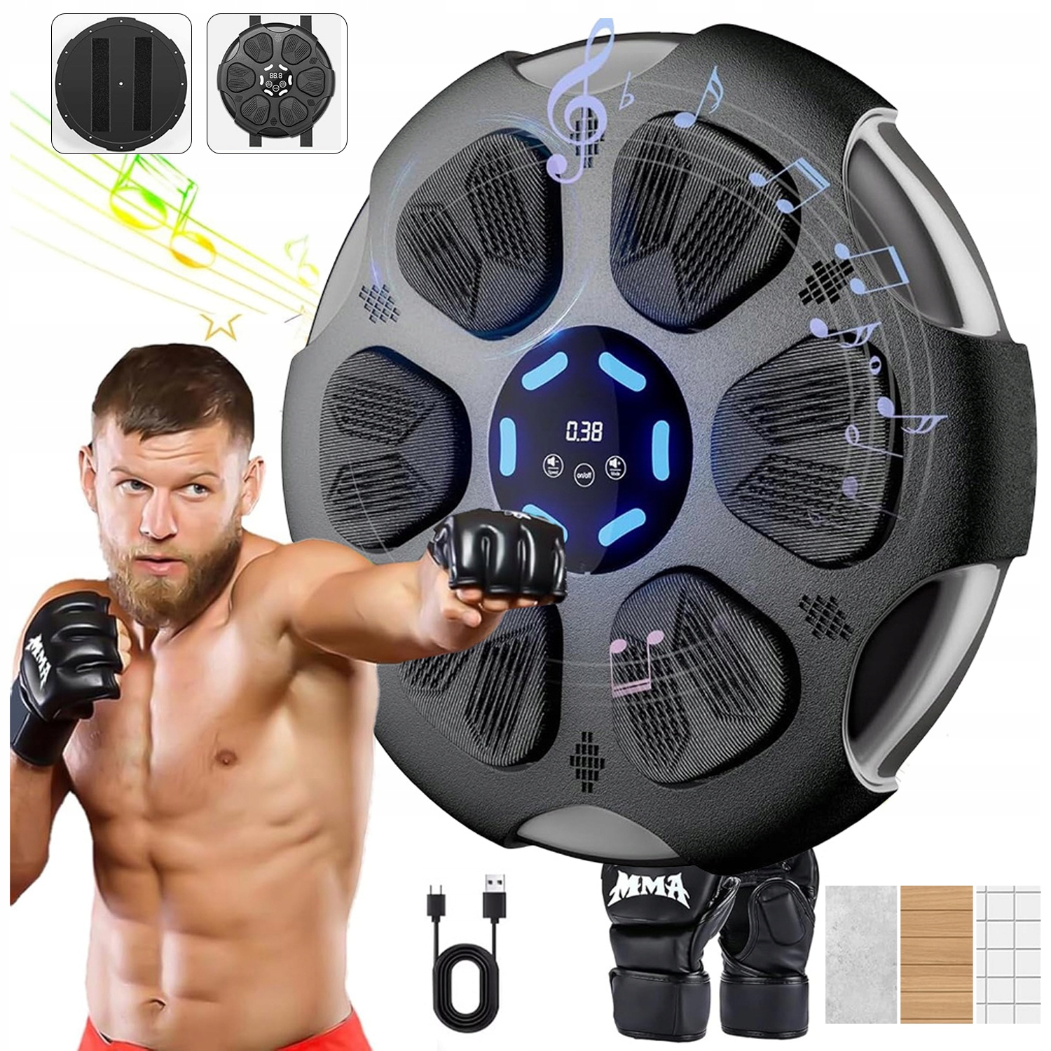 Tréninkový Boxovací Stroj Na Stěnu Bluetooth Pro Děti