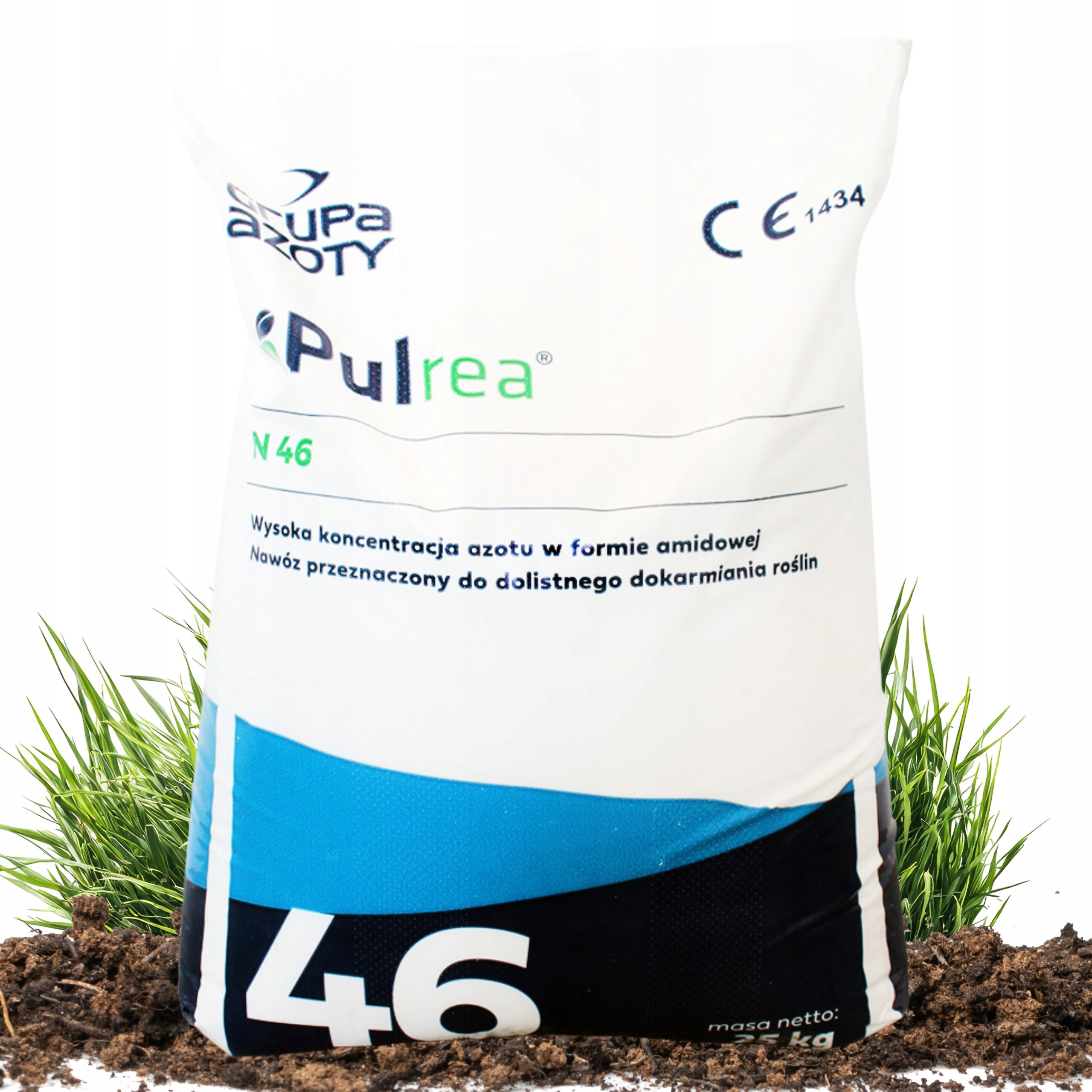Mocznik Pulrea N46 Nawóz Azotowy 25kg Granulat Bez Inhibitora uniwersalny