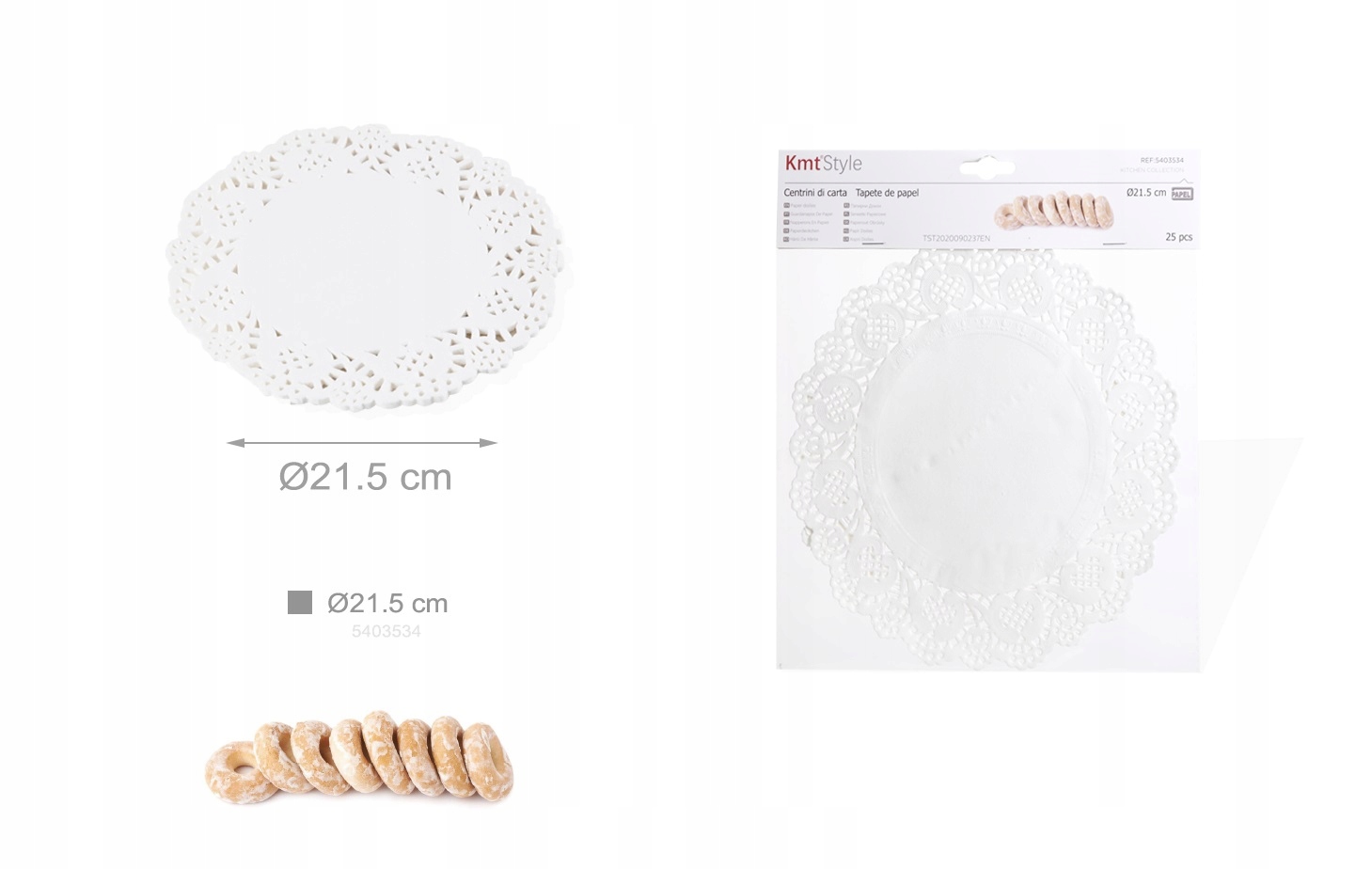 

Serwetki Papierowe Ażurowe Ozdobne 22cm Pod Ciasto
