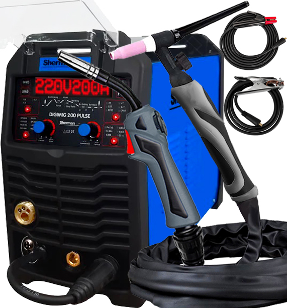 Svařovací Stroj Sherman Digimig 200 Pulse Synergie Spot