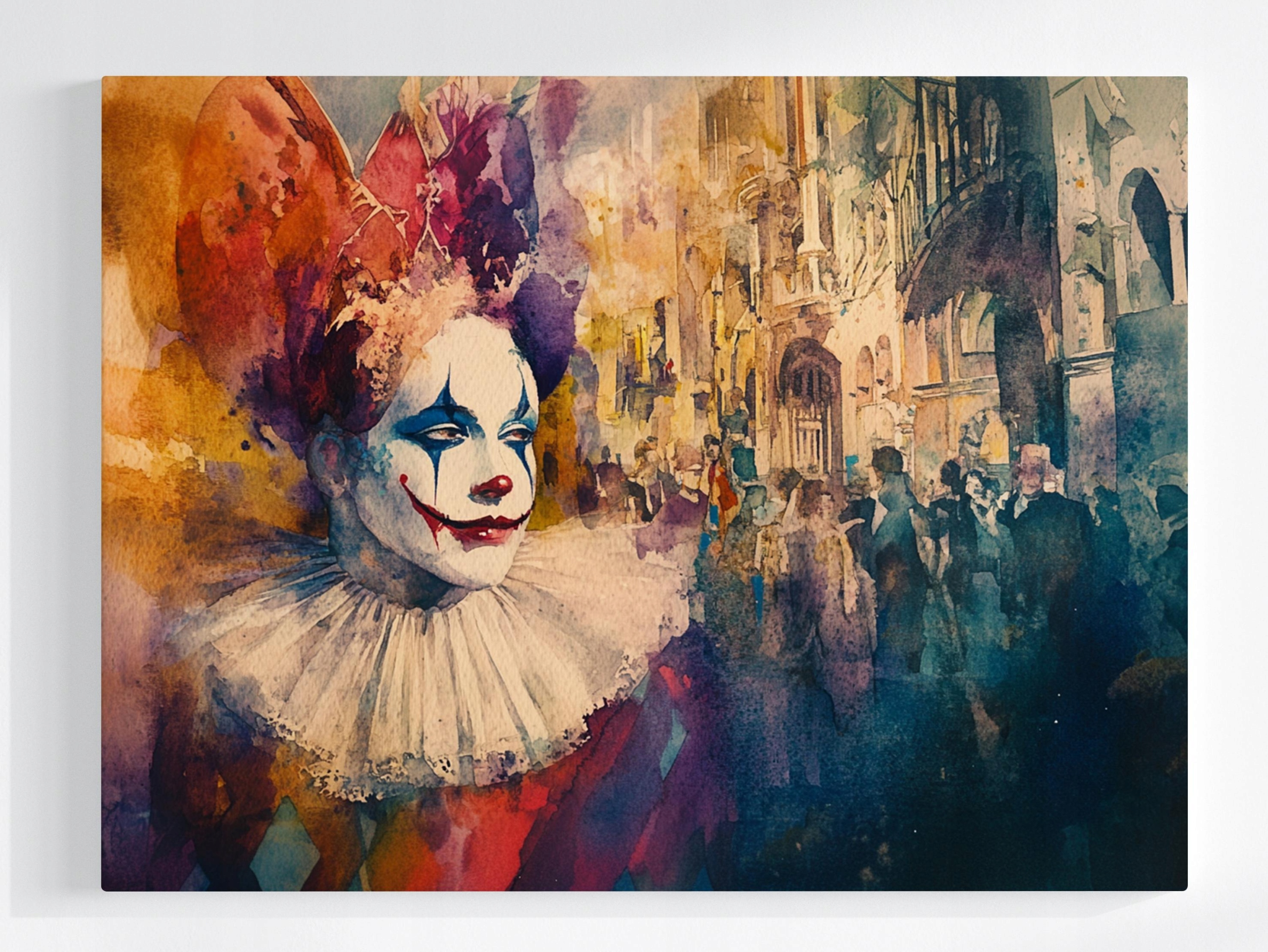 Obraz Na Plátně Canvas Pajac Pierrot Klaun Cyrk Divadelní Show Představení 80x60