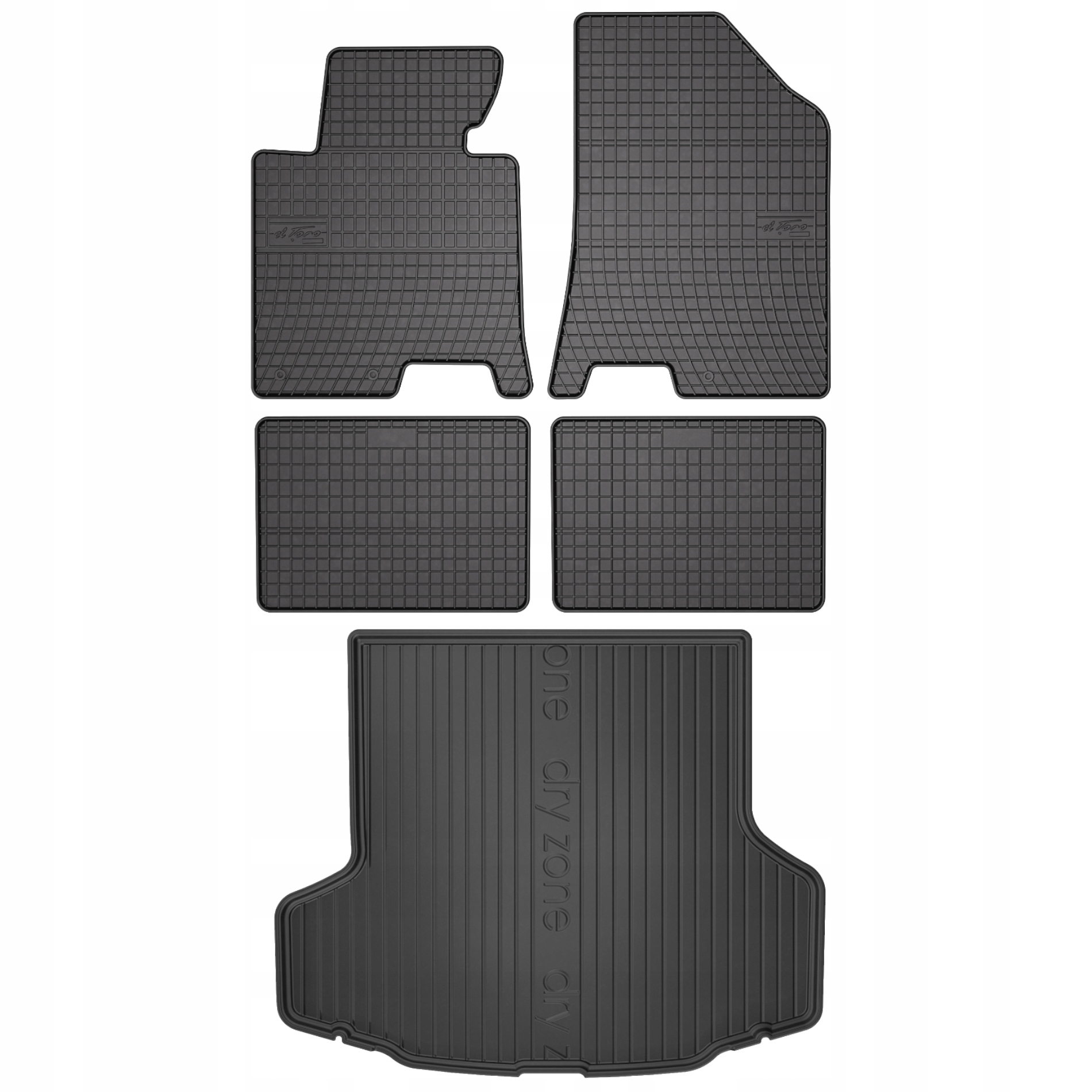 Gumové rohože rohožka do batožinového priestoru Hyundai i40 Kombi 11-19 bez výklenkov