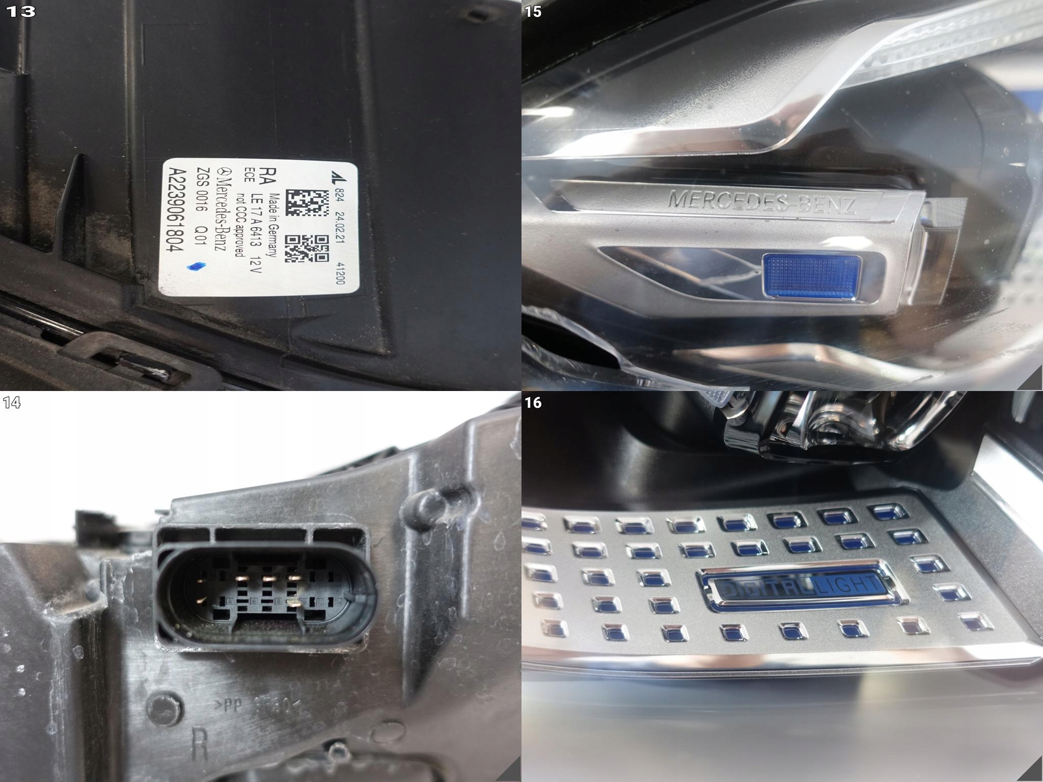 MERCEDES S-KLASA W223 20- light FULL LED DIGITAL LIGHT right front EUROPA