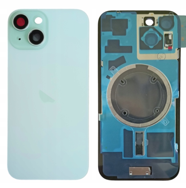 Jednopólová klapka Zadní Kryt pro iPhone 15 Zelená s rámečkem a magnety Hq