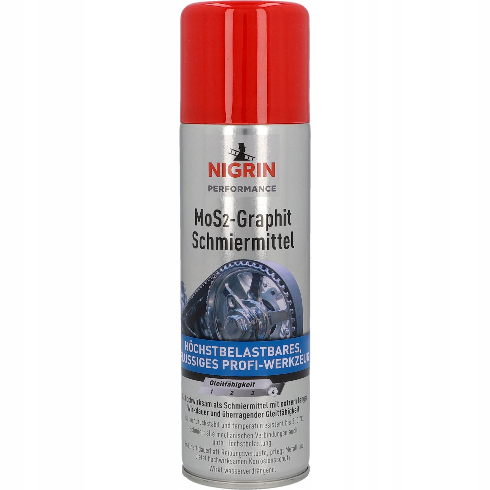 

Nigrin Hybrid Smar Grafitowy w Sprayu 400 ml