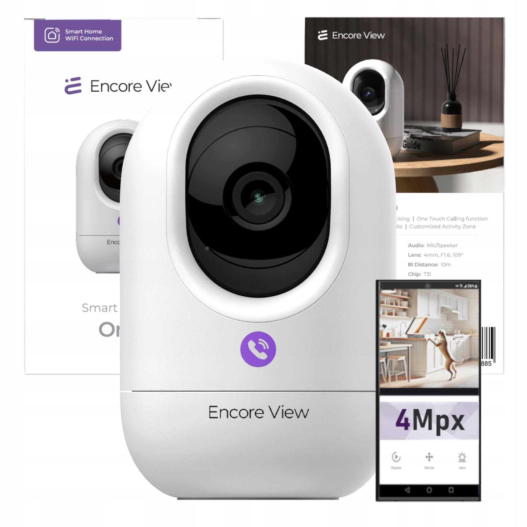 Kamera IP wewnętrzna Encore View Orbit