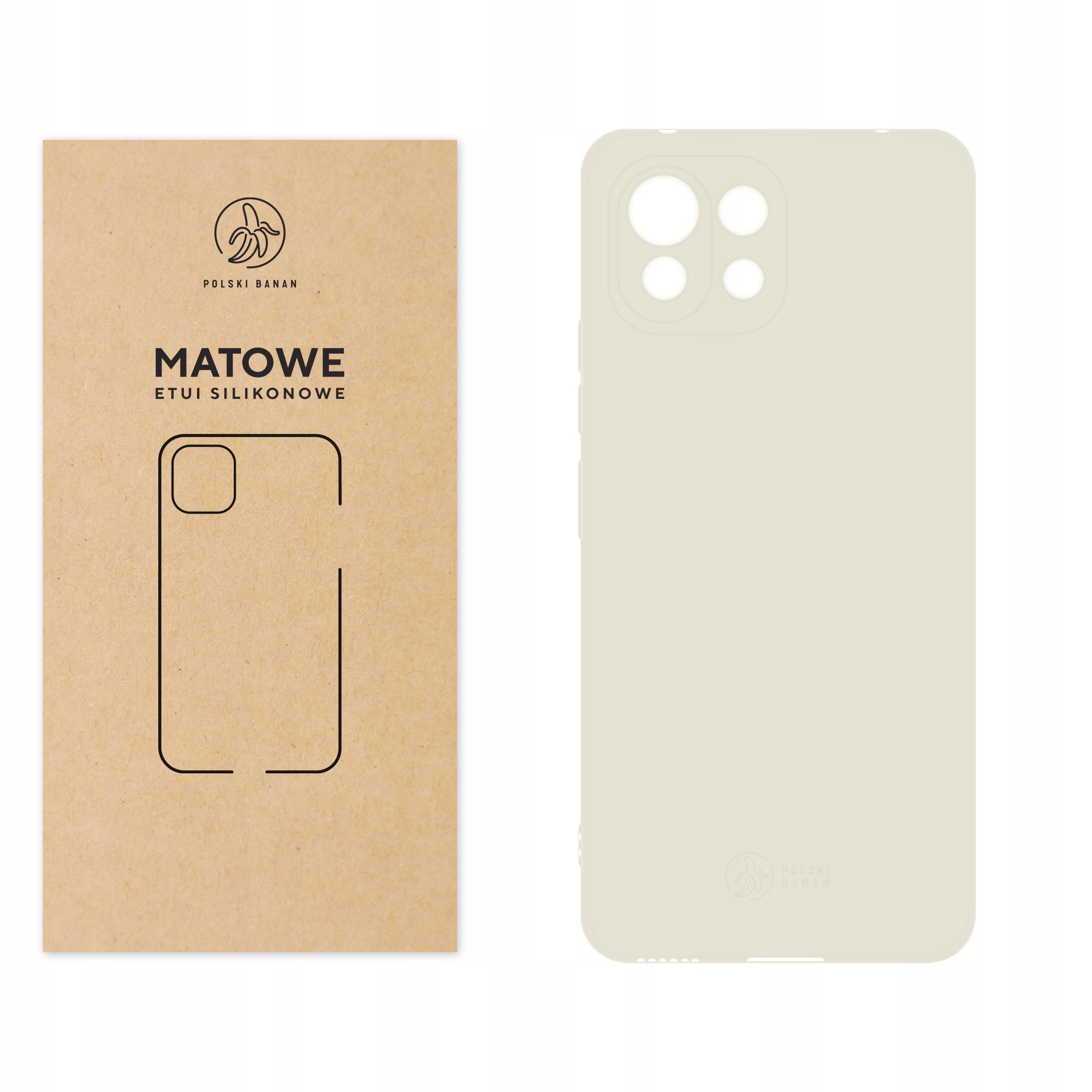 

Etui Matowe do Mi 11 Lite Mi 11 Lite 5G kremowe