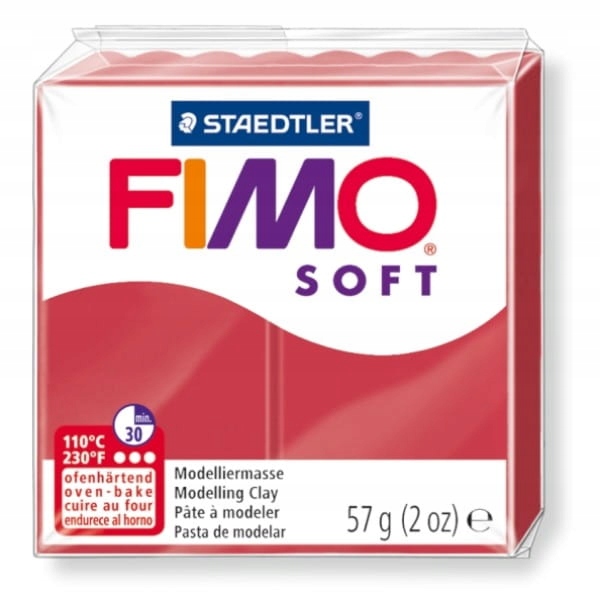 MODELINA FIMO SOFT kolor cherry red - 26