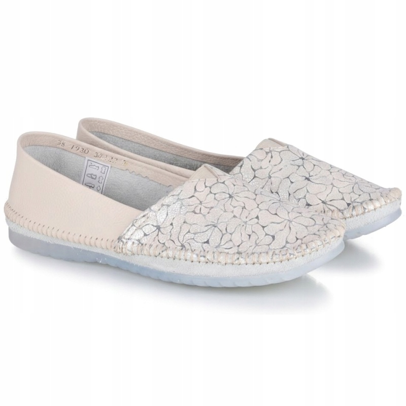 Dámské baleríny Maciejka 1930B-32/00-0 Béžová béžová Kůže VEL.38