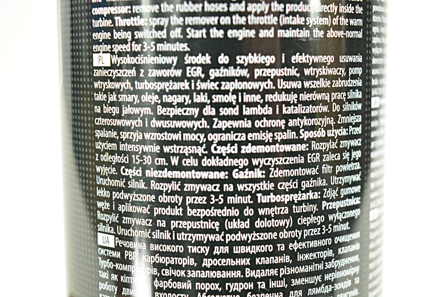 K2 ZMYWACZ DO PRZEPUSTNICY ZAWORU EGR GAŹNIKA Rodzaj czyszczenie gaźników, wtrysków