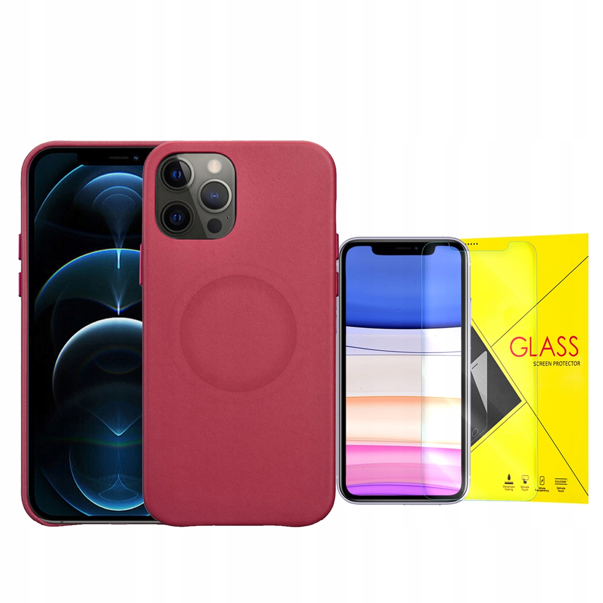 

Icarer Magsafe Etui Do Iphone 12/12 Pro + Szkło