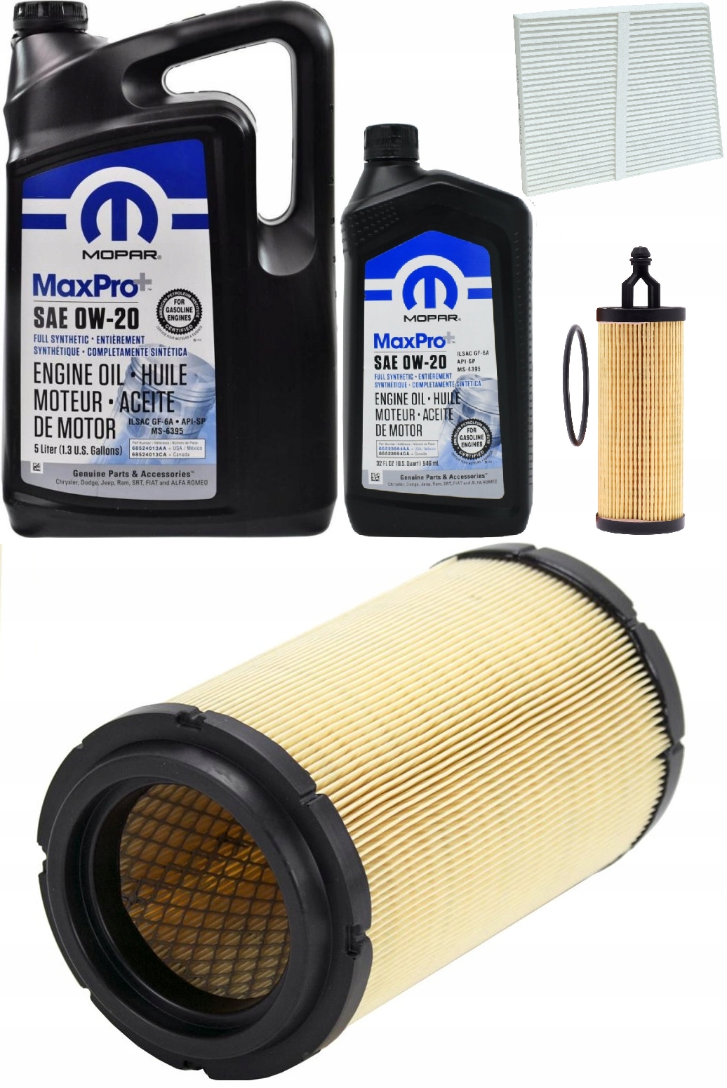 MOPAR 0W20 + FILTRY RAM PROMASTER 2500 3,6 2022-