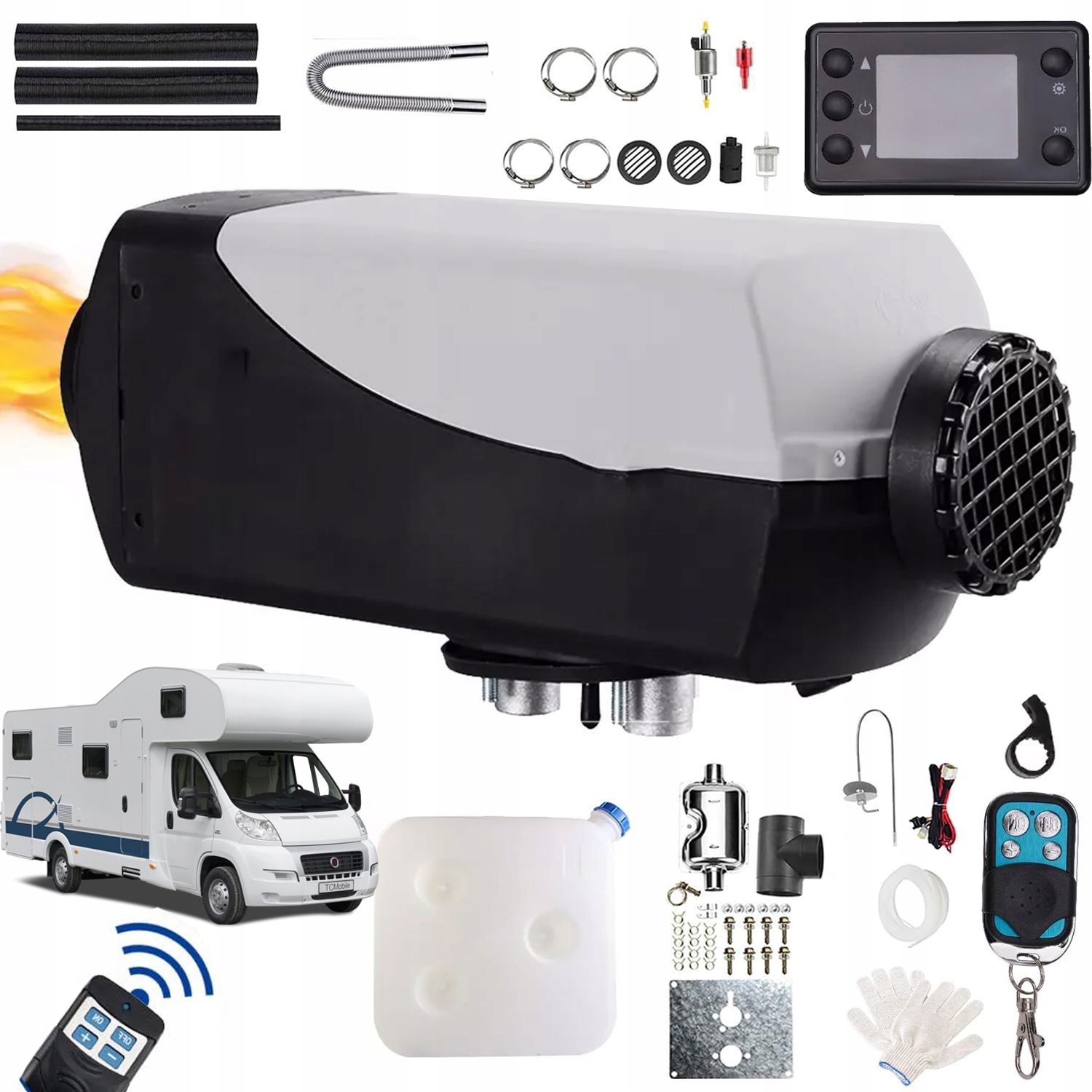 Nezávislé Topení Typu Webasto 8KW 12V Dieselový Ohřívač Příslušenství