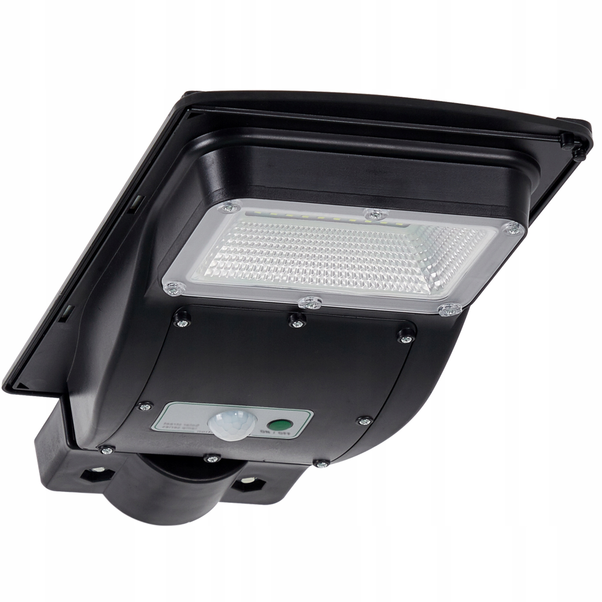 Solární pouliční Led lampa s senzorem a dálkovým ovládáním, černá Polux