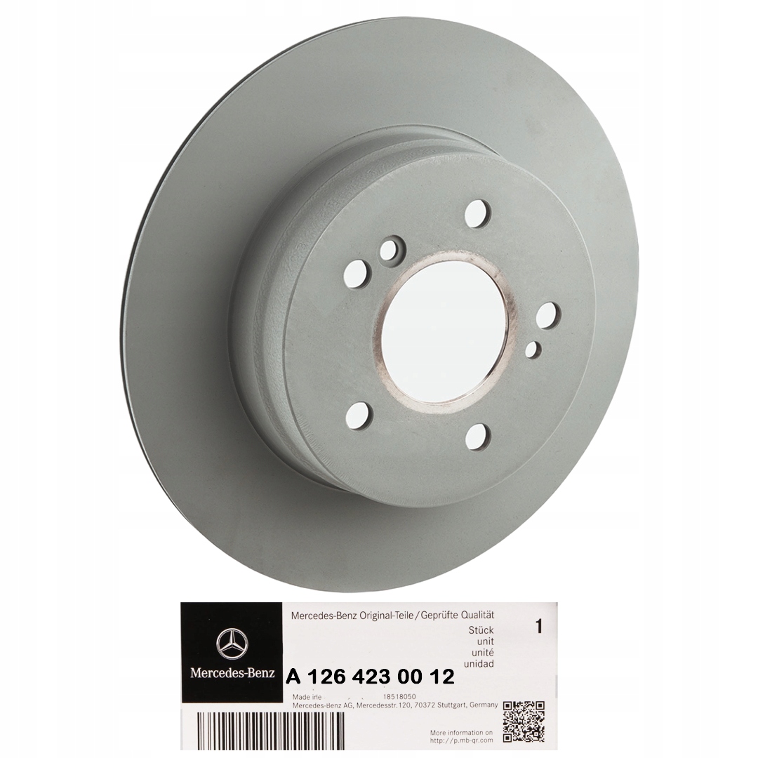 Brzdový Kotouč Mercedes Oe Zadní A1264230012 R126 W123 W115 R107 W114