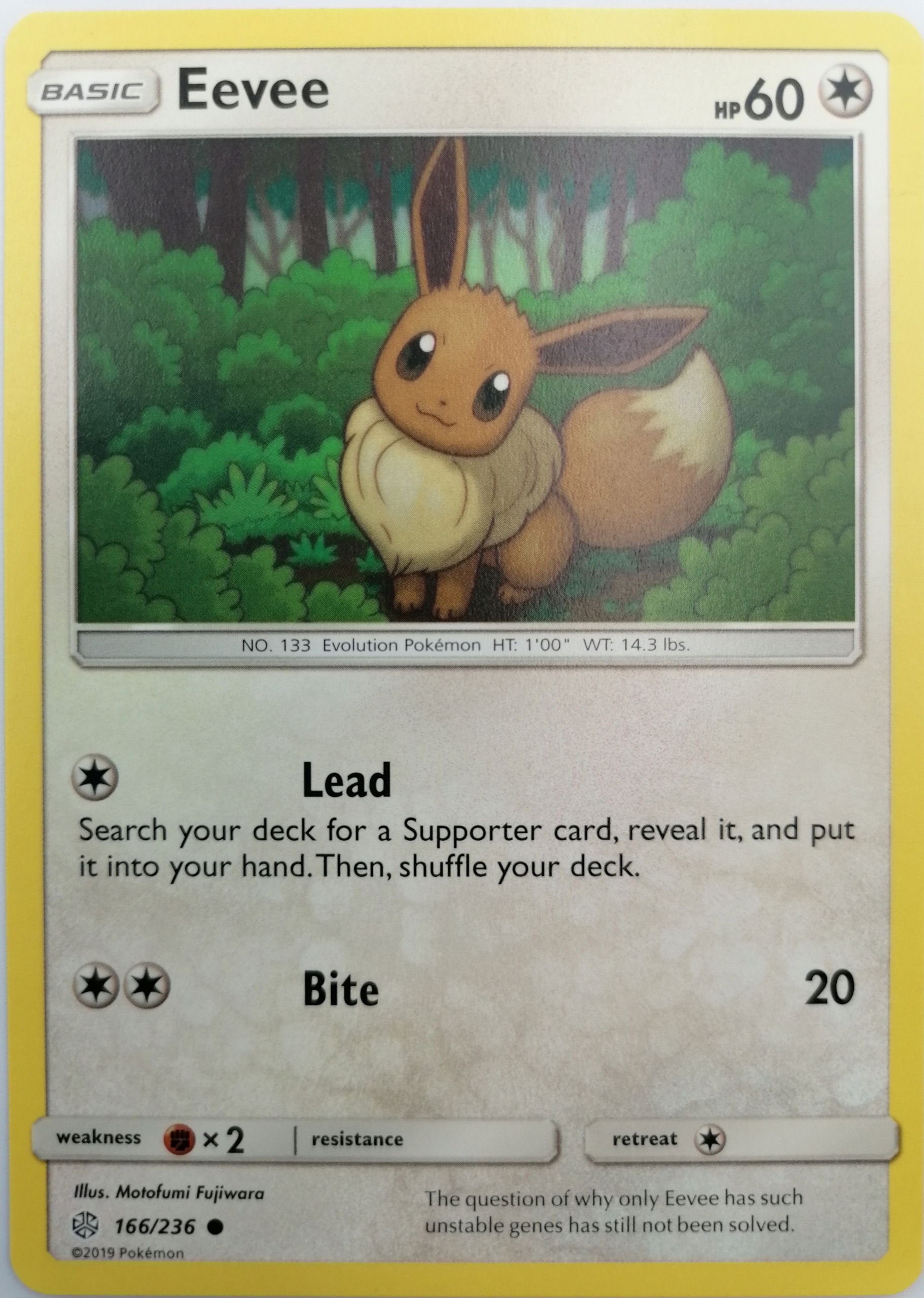 Cec Eevee 166/236 Colorless Oryginalna karta Pokemon