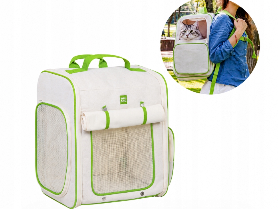 Plecak dla kotów Waudog Relax Eco, 42x34x27 cm, do 8 kg