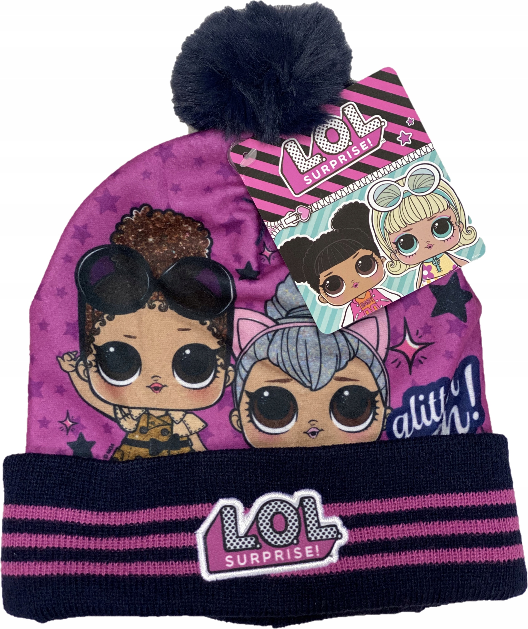 

Lol Surprise pompon jesienno-zimowa czapka 54cm