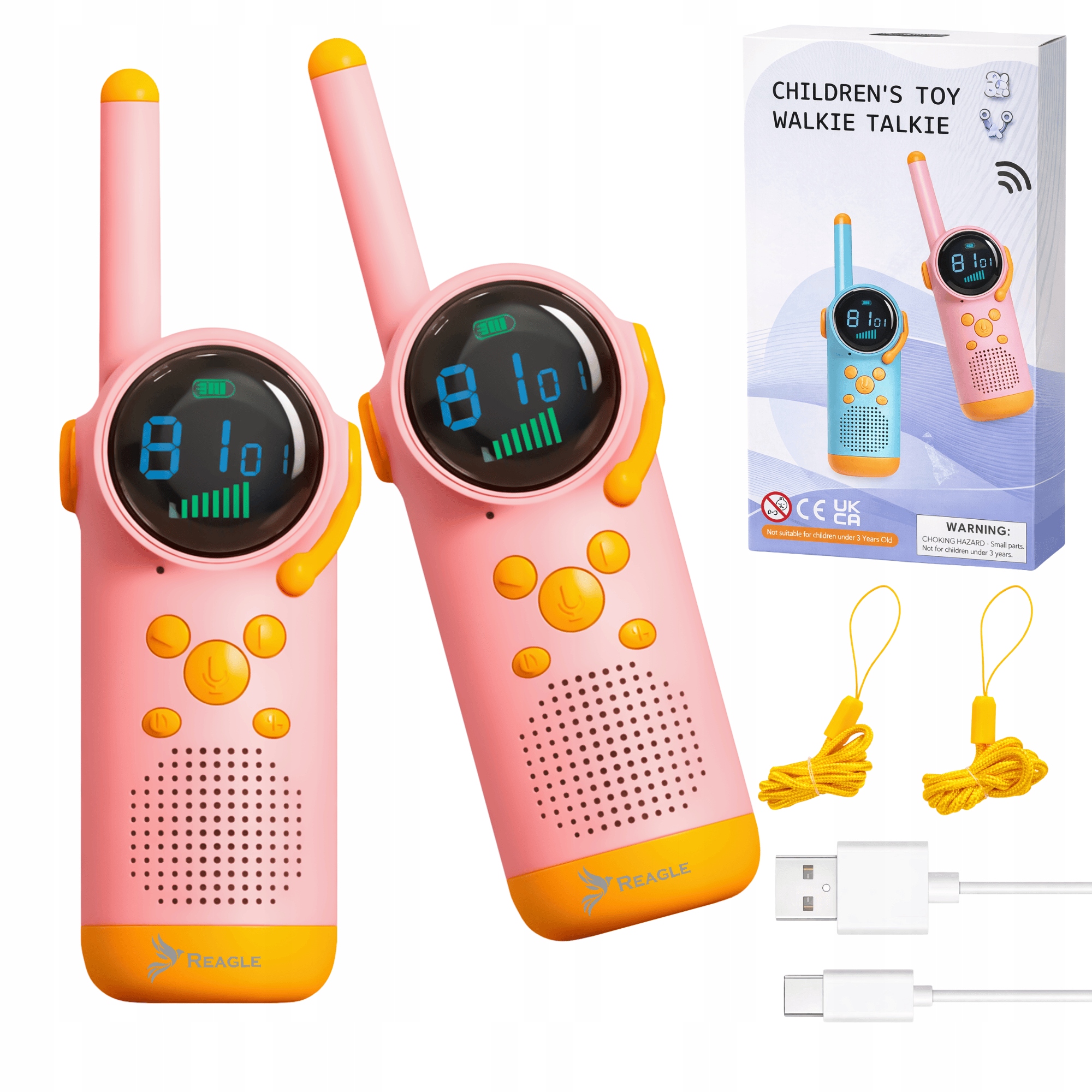 Walkie Talkie Dla Dzieci Krótkofalówki Zestaw 2SZT Łoki Toki Duży Zasięg