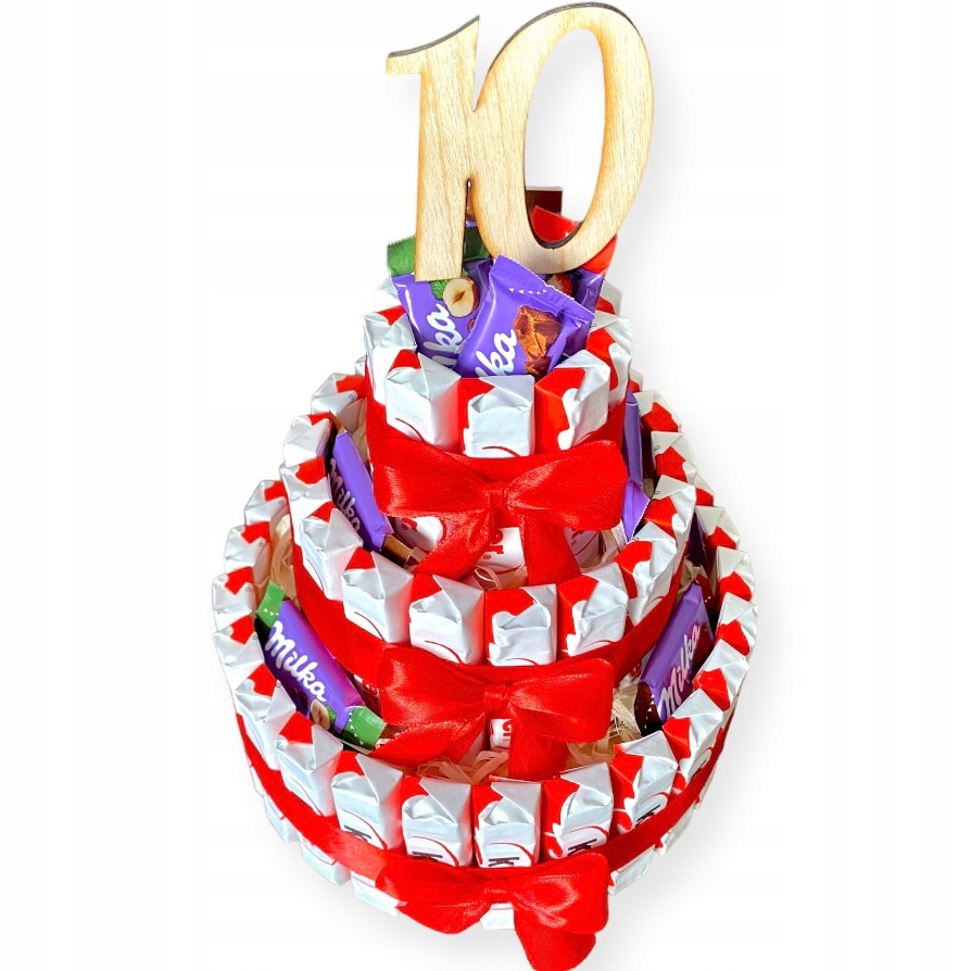 Tort Kinder Urodziny dziecka Upominek 5 6 7 8 9 10 11 Zestaw Prezentowy